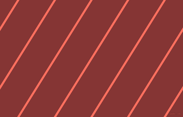 58 degree angle lines stripes, 7 pixel line width, 98 pixel line spacing, Bittersweet and Tall Poppy angled lines and stripes seamless tileable