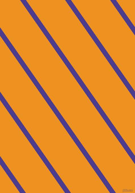 125 degree angle lines stripes, 17 pixel line width, 113 pixel line spacing, Blue Gem and Carrot Orange angled lines and stripes seamless tileable