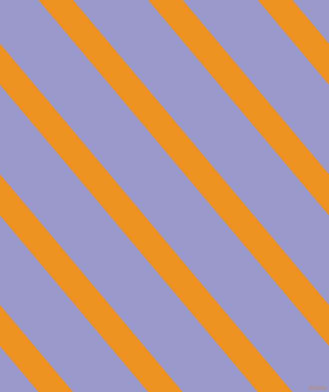 130 degree angle lines stripes, 53 pixel line width, 115 pixel line spacing, Carrot Orange and Blue Bell angled lines and stripes seamless tileable