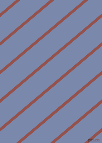 40 degree angle lines stripes, 9 pixel line width, 61 pixel line spacing, Copper Rust and Ship Cove angled lines and stripes seamless tileable
