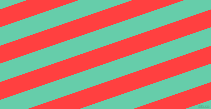 19 degree angle lines stripes, 54 pixel line width, 56 pixel line spacing, Coral Red and Medium Aquamarine angled lines and stripes seamless tileable