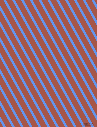 119 degree angle lines stripes, 8 pixel line width, 18 pixel line spacing, Cornflower Blue and Crail angled lines and stripes seamless tileable