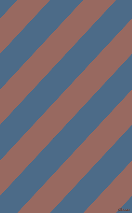 47 degree angle lines stripes, 77 pixel line width, 78 pixel line spacing, Dark Chestnut and Wedgewood angled lines and stripes seamless tileable