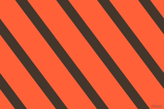 127 degree angle lines stripes, 32 pixel line width, 77 pixel line spacing, Dark Rum and Outrageous Orange angled lines and stripes seamless tileable
