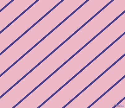 41 degree angle lines stripes, 6 pixel line width, 47 pixel line spacing, Dark Slate Blue and Chantilly angled lines and stripes seamless tileable