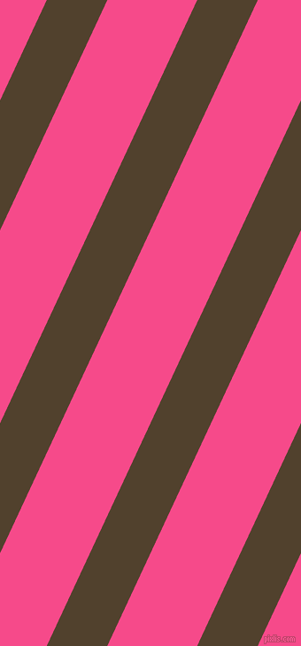 65 degree angle lines stripes, 62 pixel line width, 92 pixel line spacing, Deep Bronze and French Rose angled lines and stripes seamless tileable