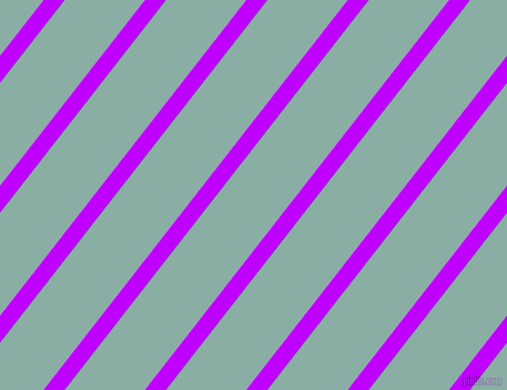 52 degree angle lines stripes, 15 pixel line width, 57 pixel line spacing, Electric Purple and Sea Nymph angled lines and stripes seamless tileable