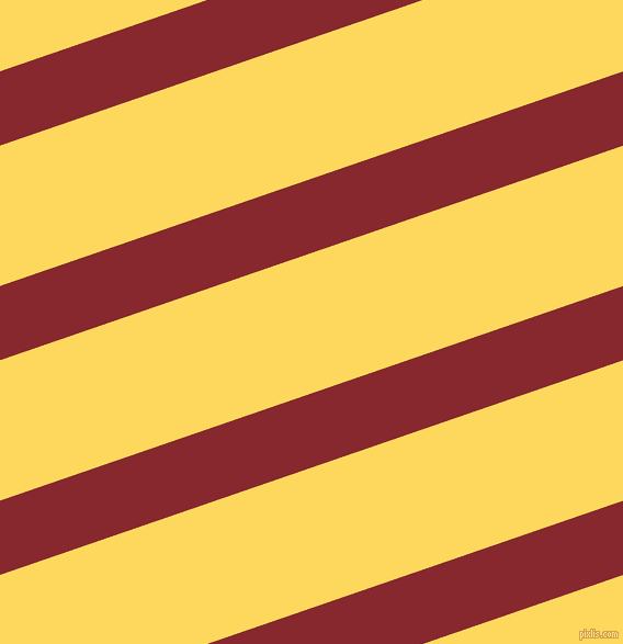 19 degree angle lines stripes, 64 pixel line width, 121 pixel line spacing, Flame Red and Dandelion angled lines and stripes seamless tileable