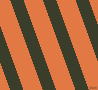 110 degree angle lines stripes, 53 pixel line width, 77 pixel line spacing, Green Kelp and Jaffa angled lines and stripes seamless tileable