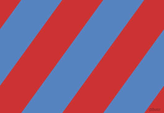 54 degree angle lines stripes, 107 pixel line width, 107 pixel line spacing, Havelock Blue and Persian Red angled lines and stripes seamless tileable