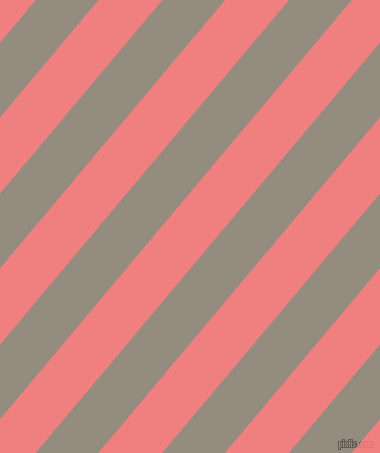 50 degree angle lines stripes, 48 pixel line width, 49 pixel line spacing, Heathered Grey and Light Coral angled lines and stripes seamless tileable