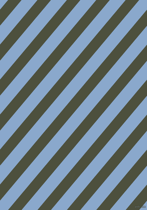 50 degree angle lines stripes, 34 pixel line width, 40 pixel line spacing, Kelp and Polo Blue angled lines and stripes seamless tileable