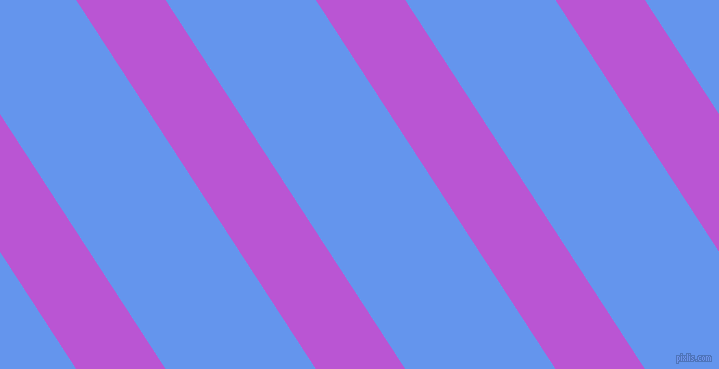 123 degree angle lines stripes, 75 pixel line width, 126 pixel line spacing, Medium Orchid and Cornflower Blue angled lines and stripes seamless tileable