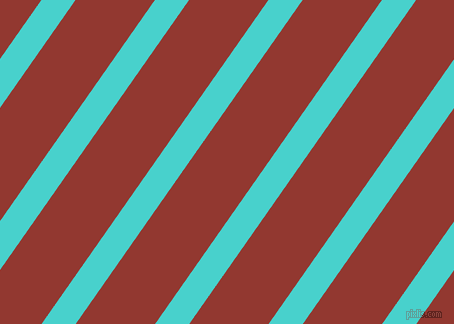 55 degree angle lines stripes, 28 pixel line width, 65 pixel line spacing, Medium Turquoise and Thunderbird angled lines and stripes seamless tileable