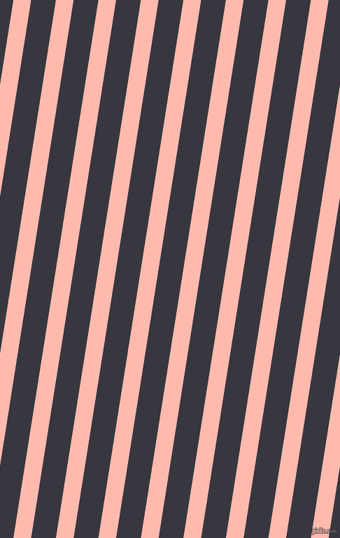 81 degree angle lines stripes, 25 pixel line width, 35 pixel line spacing, Melon and Black Marlin angled lines and stripes seamless tileable