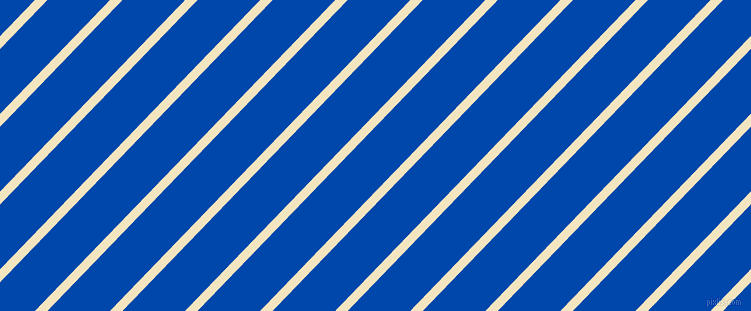 46 degree angle lines stripes, 9 pixel line width, 45 pixel line spacing, Milk Punch and Cobalt angled lines and stripes seamless tileable
