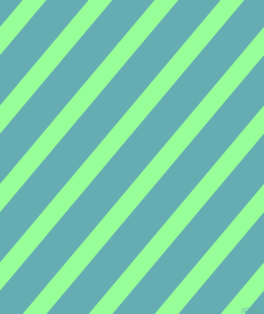 50 degree angle lines stripes, 37 pixel line width, 66 pixel line spacing, Mint Green and Fountain Blue angled lines and stripes seamless tileable
