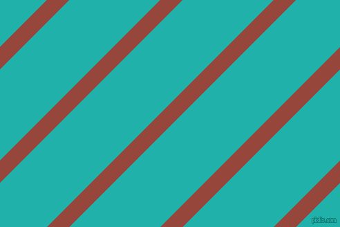 45 degree angle lines stripes, 23 pixel line width, 93 pixel line spacing, Mojo and Light Sea Green angled lines and stripes seamless tileable