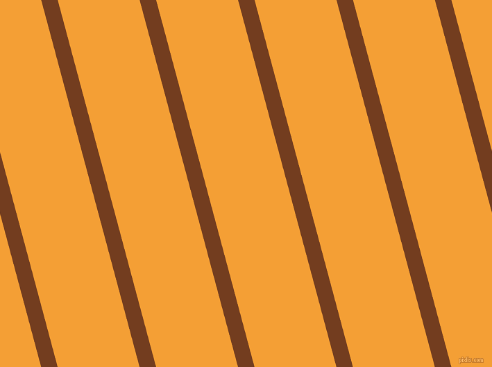 105 degree angle lines stripes, 23 pixel line width, 114 pixel line spacing, Peru Tan and Yellow Sea angled lines and stripes seamless tileable