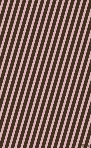 74 degree angle lines stripes, 8 pixel line width, 12 pixel line spacing, Pink Flare and Morocco Brown angled lines and stripes seamless tileable
