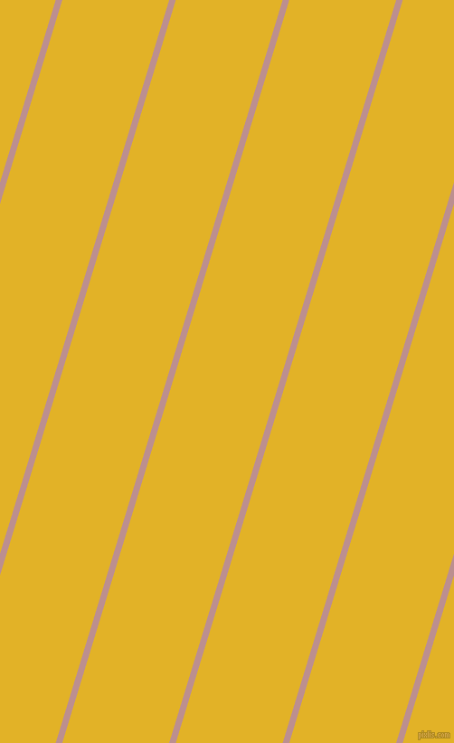 73 degree angle lines stripes, 7 pixel line width, 113 pixel line spacing, Rosy Brown and Gold Tips angled lines and stripes seamless tileable