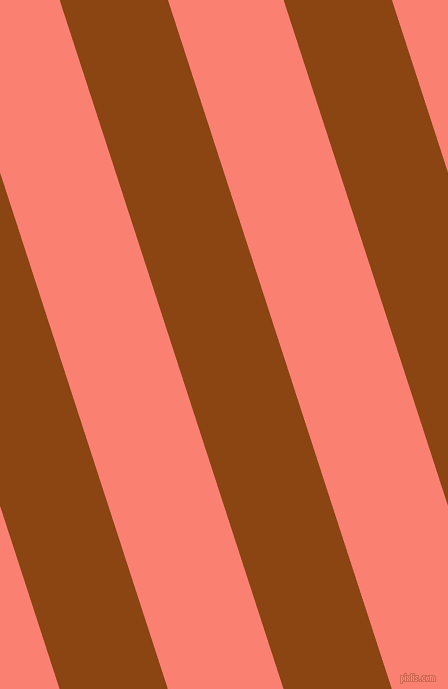 108 degree angle lines stripes, 103 pixel line width, 110 pixel line spacing, Saddle Brown and Salmon angled lines and stripes seamless tileable