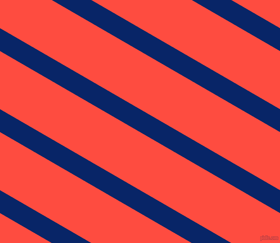 150 degree angle lines stripes, 39 pixel line width, 99 pixel line spacing, Sapphire and Sunset Orange angled lines and stripes seamless tileable