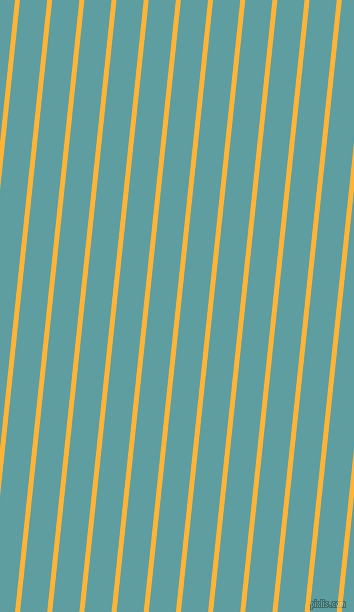 84 degree angle lines stripes, 5 pixel line width, 27 pixel line spacing, Supernova and Cadet Blue angled lines and stripes seamless tileable