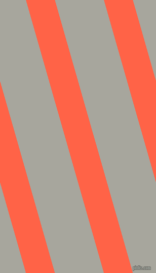 106 degree angle lines stripes, 55 pixel line width, 93 pixel line spacing, Tomato and Foggy Grey angled lines and stripes seamless tileable