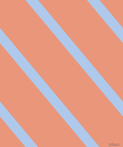 130 degree angle lines stripes, 33 pixel line width, 127 pixel line spacing, Tropical Blue and Dark Salmon angled lines and stripes seamless tileable