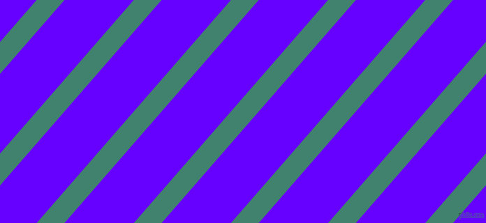 49 degree angle lines stripes, 30 pixel line width, 75 pixel line spacing, Viridian and Electric Indigo angled lines and stripes seamless tileable