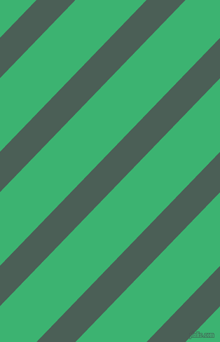 46 degree angle lines stripes, 40 pixel line width, 73 pixel line spacing, Viridian Green and Medium Sea Green angled lines and stripes seamless tileable