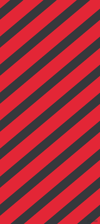40 degree angle lines stripes, 30 pixel line width, 45 pixel line spacing, Vulcan and Alizarin angled lines and stripes seamless tileable