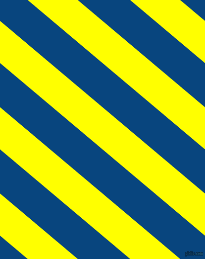 140 degree angle lines stripes, 65 pixel line width, 68 pixel line spacing, Yellow and Dark Cerulean angled lines and stripes seamless tileable