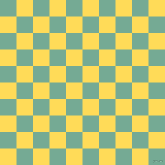 checkered chequered squares checkers background checker pattern, 56 pixel square size, , Acapulco and Mustard checkers chequered checkered squares seamless tileable