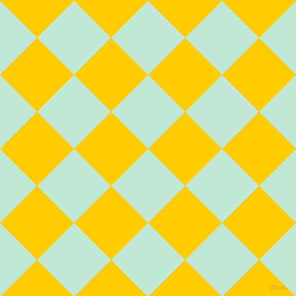 45/135 degree angle diagonal checkered chequered squares checker pattern checkers background, 107 pixel squares size, , Aero Blue and Tangerine Yellow checkers chequered checkered squares seamless tileable
