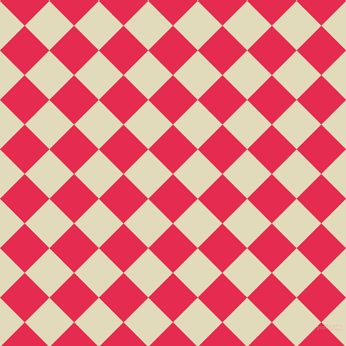 45/135 degree angle diagonal checkered chequered squares checker pattern checkers background, 49 pixel squares size, , Amaranth and Coconut Cream checkers chequered checkered squares seamless tileable