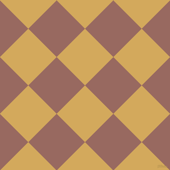 45/135 degree angle diagonal checkered chequered squares checker pattern checkers background, 138 pixel square size, Apache and Dark Chestnut checkers chequered checkered squares seamless tileable