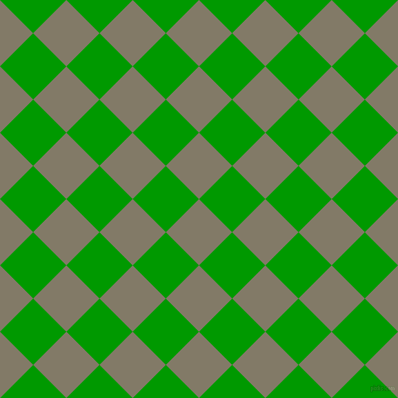 45/135 degree angle diagonal checkered chequered squares checker pattern checkers background, 68 pixel square size, , Arrowtown and Islamic Green checkers chequered checkered squares seamless tileable
