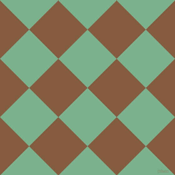 45/135 degree angle diagonal checkered chequered squares checker pattern checkers background, 132 pixel squares size, , Bay Leaf and Potters Clay checkers chequered checkered squares seamless tileable