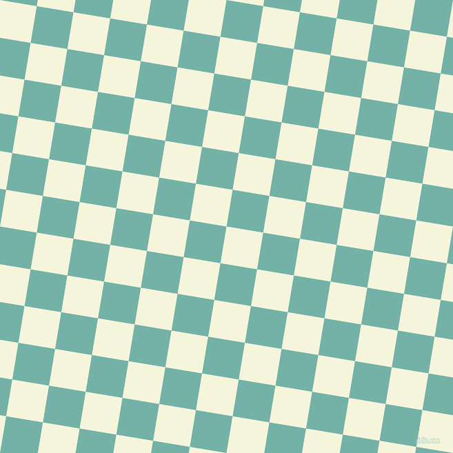 81/171 degree angle diagonal checkered chequered squares checker pattern checkers background, 54 pixel squares size, , Beige and Gulf Stream checkers chequered checkered squares seamless tileable