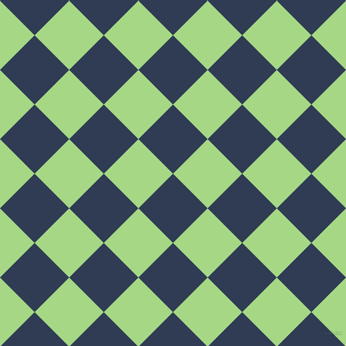 45/135 degree angle diagonal checkered chequered squares checker pattern checkers background, 99 pixel square size, , Biscay and Feijoa checkers chequered checkered squares seamless tileable