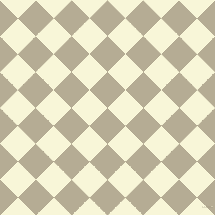 45/135 degree angle diagonal checkered chequered squares checker pattern checkers background, 81 pixel square size, , Bison Hide and White Nectar checkers chequered checkered squares seamless tileable
