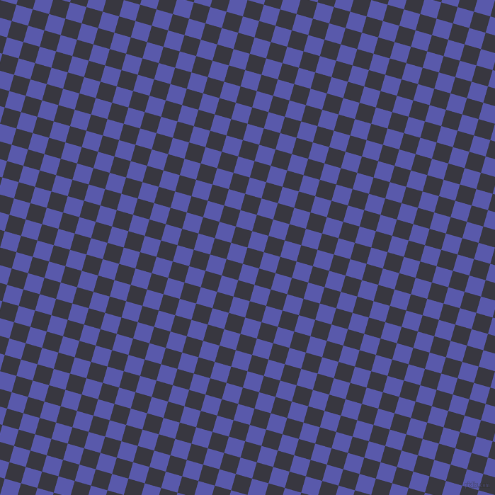 74/164 degree angle diagonal checkered chequered squares checker pattern checkers background, 24 pixel square size, , Black Marlin and Rich Blue checkers chequered checkered squares seamless tileable