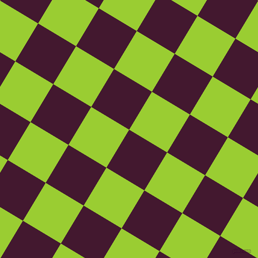 59/149 degree angle diagonal checkered chequered squares checker pattern checkers background, 88 pixel squares size, , Blackberry and Yellow Green checkers chequered checkered squares seamless tileable
