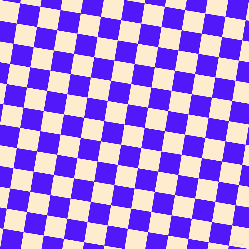 81/171 degree angle diagonal checkered chequered squares checker pattern checkers background, 66 pixel squares size, , Blanched Almond and Han Purple checkers chequered checkered squares seamless tileable