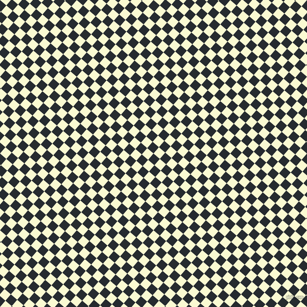 49/139 degree angle diagonal checkered chequered squares checker pattern checkers background, 17 pixel squares size, Blue Charcoal and Light Goldenrod Yellow checkers chequered checkered squares seamless tileable