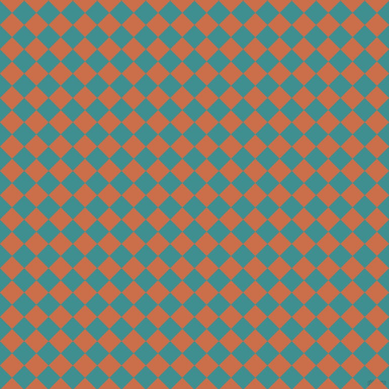 45/135 degree angle diagonal checkered chequered squares checker pattern checkers background, 34 pixel square size, , Blue Chill and Red Damask checkers chequered checkered squares seamless tileable