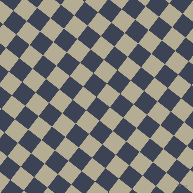 52/142 degree angle diagonal checkered chequered squares checker pattern checkers background, 58 pixel square size, , Blue Zodiac and Bison Hide checkers chequered checkered squares seamless tileable