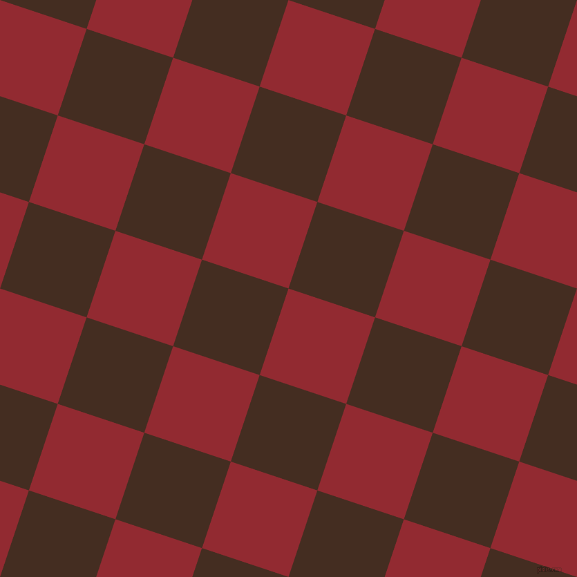 72/162 degree angle diagonal checkered chequered squares checker pattern checkers background, 132 pixel square size, , Bright Red and Morocco Brown checkers chequered checkered squares seamless tileable